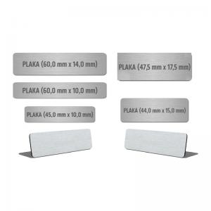 Metal Plaka  (45,0 mm x 10,0 mm)